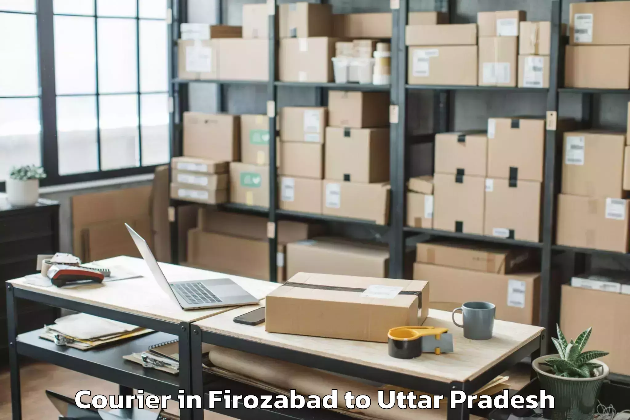 Top Firozabad to Harraiya Courier Available